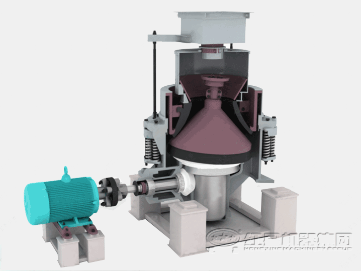 圓錐式破碎機工作原理