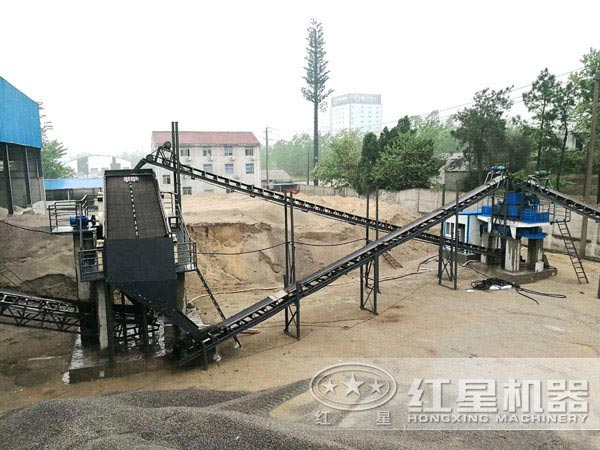 制砂生產線現(xiàn)場