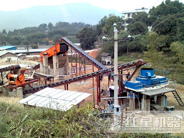 紅星人工砂生產(chǎn)線現(xiàn)場