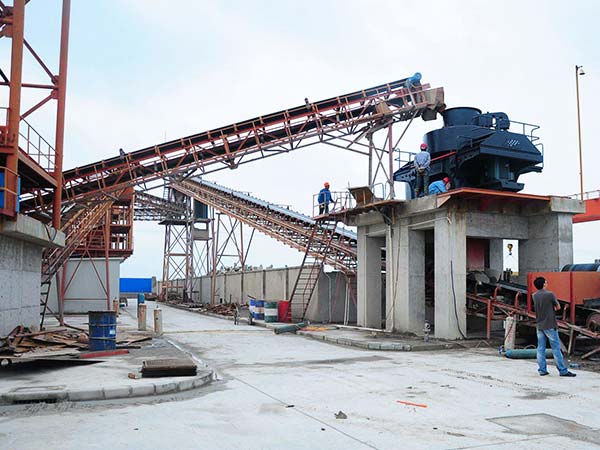 機(jī)制沙/砂生產(chǎn)線現(xiàn)場圖