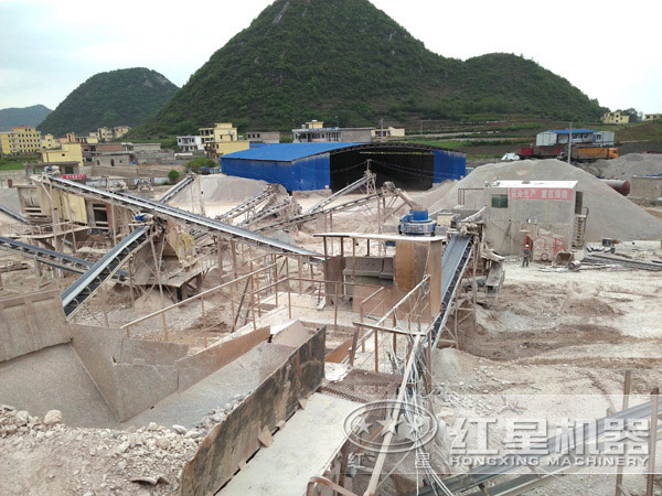 山東聊城制砂生產(chǎn)線現(xiàn)場