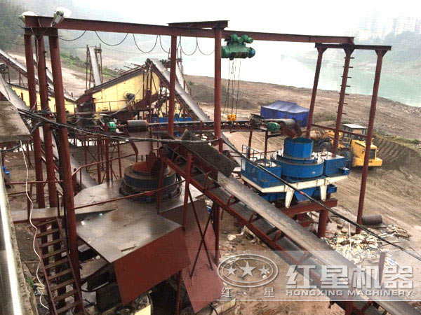 制砂生產(chǎn)線現(xiàn)場