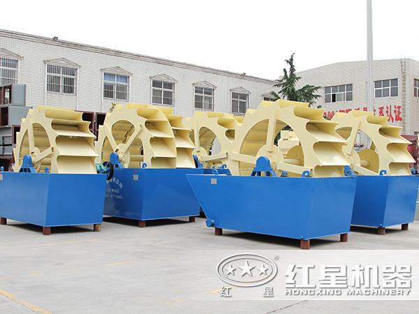 單輪、雙輪洗砂機設備展示