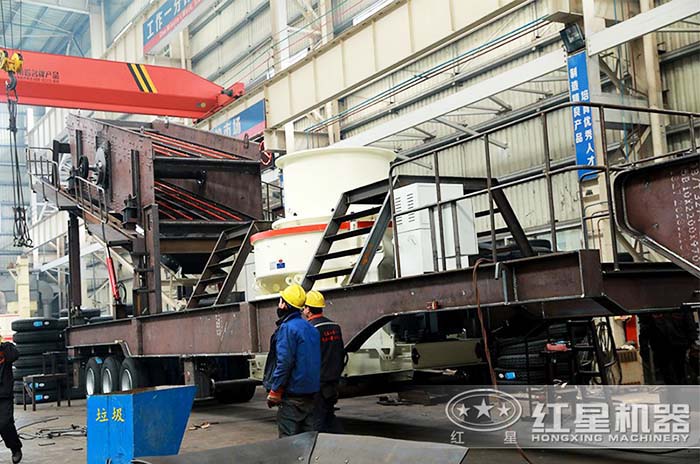 紅星移動式石頭磨砂機(jī)