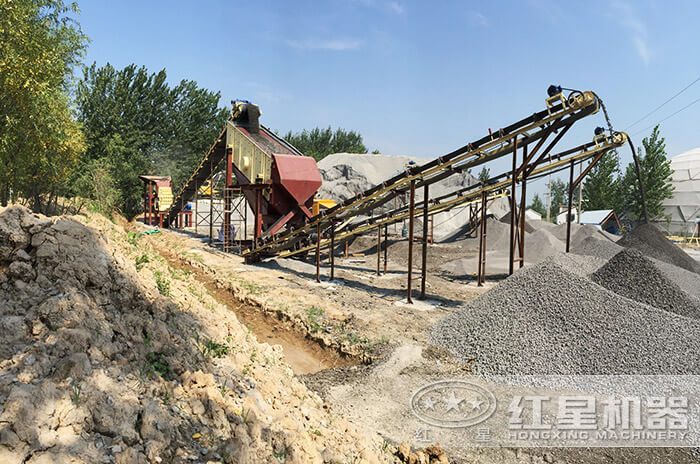 機制砂生產(chǎn)現(xiàn)場