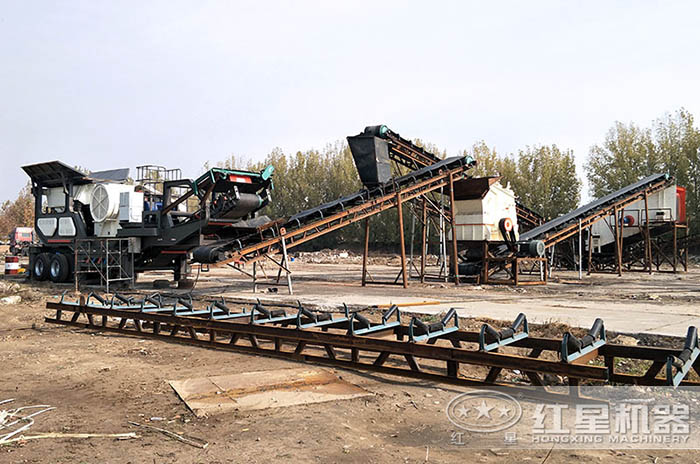 紅星全自動大理石石子加工設備安裝現(xiàn)場 紅星全自動大理石石子加工設備安裝現(xiàn)場