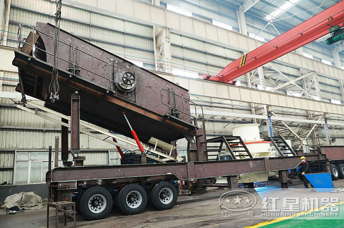 車載流動沙機專業(yè)化生產(chǎn)車間