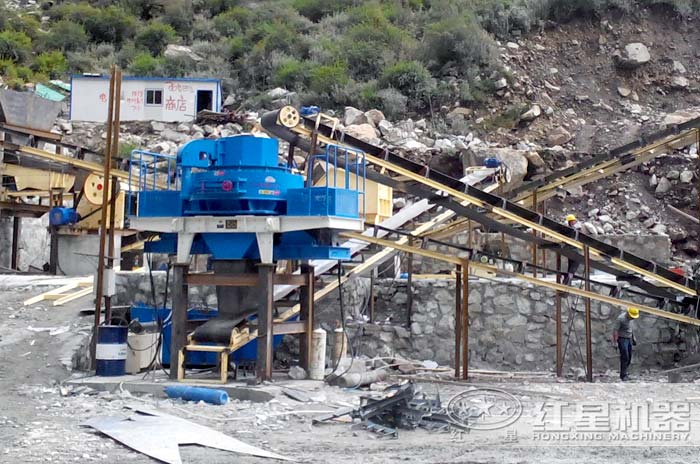 河卵石制砂生產(chǎn)線客戶現(xiàn)場(chǎng)