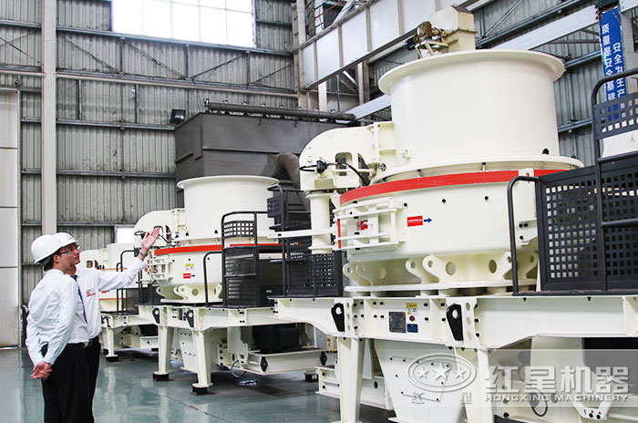 HVI沖擊式制砂機(jī)客戶(hù)到廠參觀考察