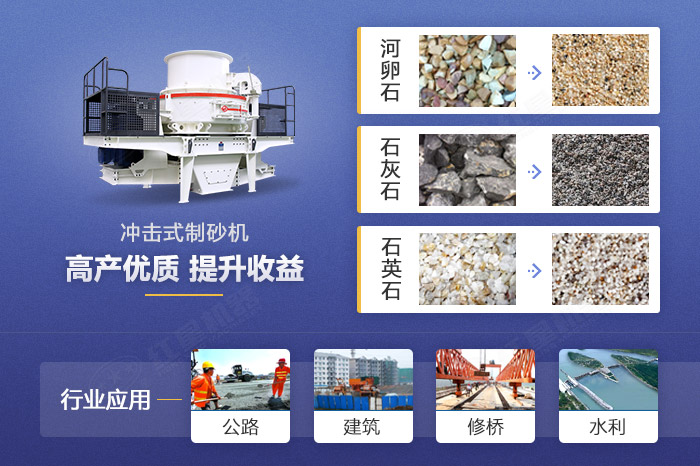 碎石制砂機設(shè)備應(yīng)用領(lǐng)域展示