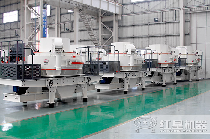 紅星機(jī)器石英制砂機(jī)生產(chǎn)車(chē)間