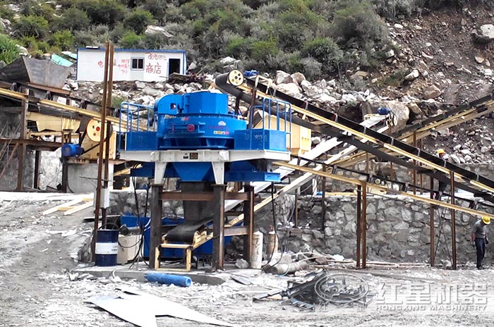 河卵石制砂機(jī)施工現(xiàn)場