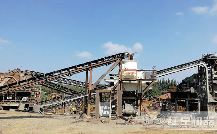 干法機(jī)制砂生產(chǎn)線客戶現(xiàn)場(chǎng)