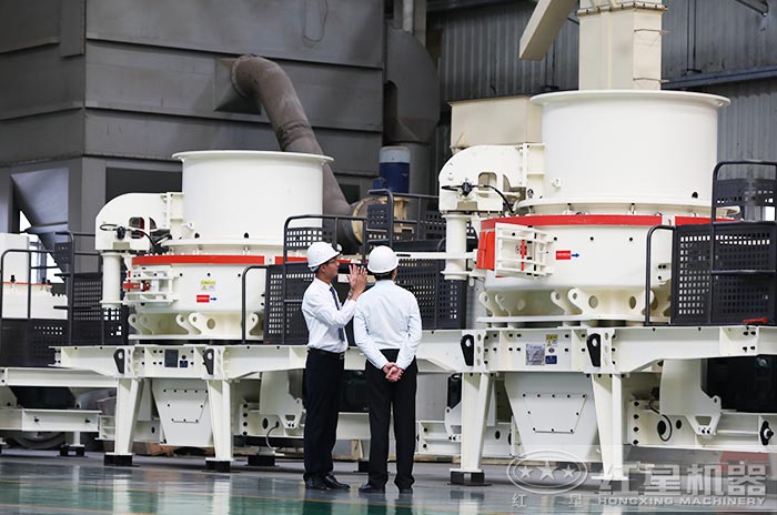 HVI制砂機(jī)客戶(hù)到廠參觀