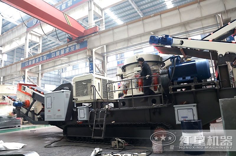 紅星移動式制設(shè)設(shè)備，車間安裝現(xiàn)場