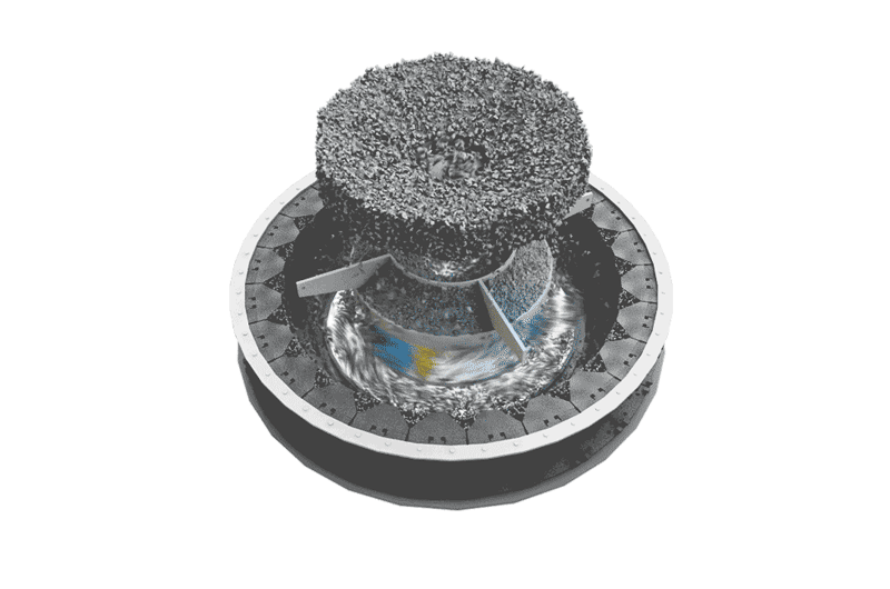 VSI立軸制砂機工作原理動態(tài)圖
