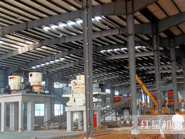 紅星制砂機(jī)制砂生產(chǎn)現(xiàn)場
